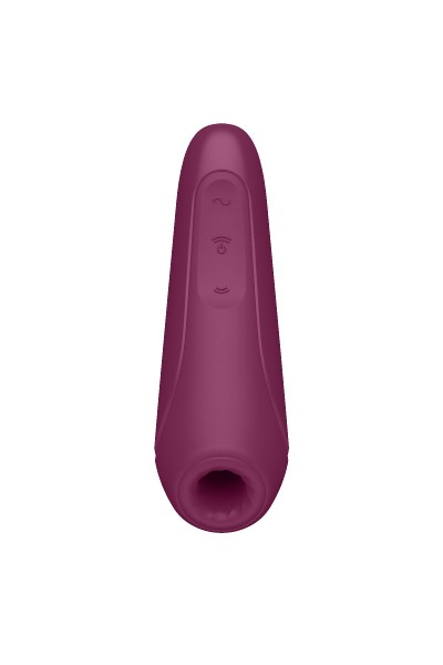 Бордовый вакуум-волновой стимулятор Satisfyer Curvy 1+