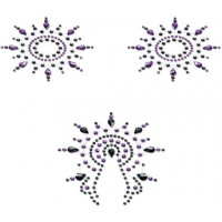 Набор наклеек из фиолетовых и черных страз Petits Joujoux Gloria