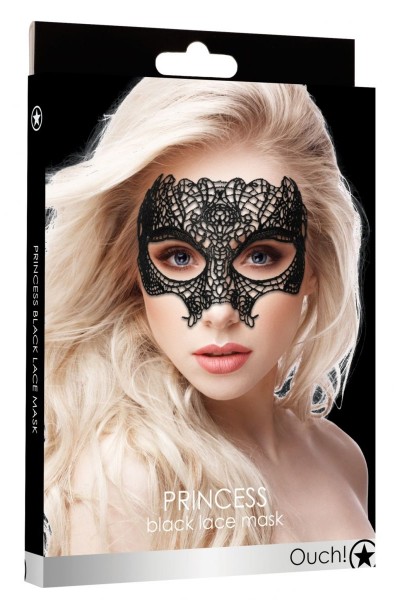 Черная кружевная маска Princess Black Lace Mask