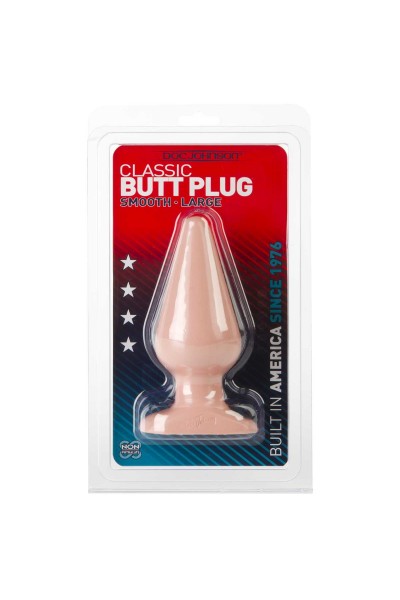 Анальная пробка телесного цвета Butt Plugs Smooth Classic Large - 14 см.