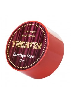 Красный бондажный скотч TOYFA Theatre - 15 м.