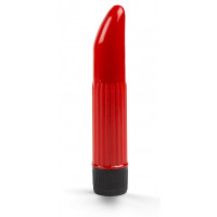 Классический мини-вибратор с рёбрышками - 11,5 см.