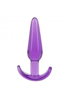 Фиолетовая анальная пробка в форме якоря Slim Anal Plug - 10,8 см.