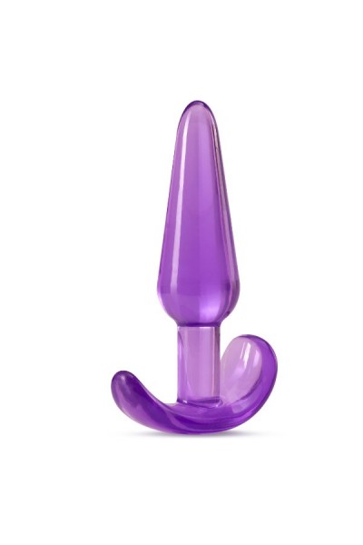 Фиолетовая анальная пробка в форме якоря Slim Anal Plug - 10,8 см.