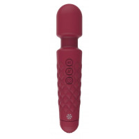 Красный вибромассажер Dashing Wand - 21 см.