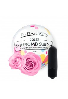 Бомбочка для ванны Bath Bomb Surprise Rose + вибропуля