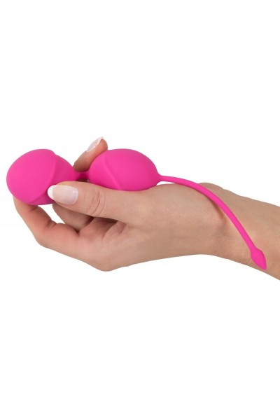 Розовые вагинальные шарики Silicone Love Balls