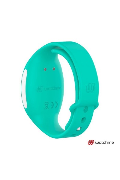 Розовое виброяйцо с зеленым пультом-часами Wearwatch Egg Wireless Watchme