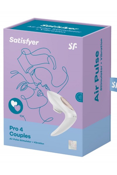 Вибро-вакуумно-волновой стимулятор для пар Satisfyer Pro 4 Couples