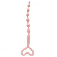 Розовая анальная цепочка REE SEDUCE PINK - 32 см.