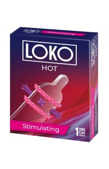 Стимулирующая насадка на пенис LOKO HOT с возбуждающим эффектом