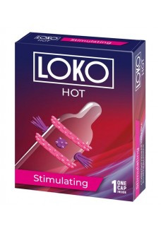 Стимулирующая насадка на пенис LOKO HOT с возбуждающим эффектом