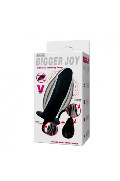 Расширяющийся вибратор Bigger Joy - 15,5 см.