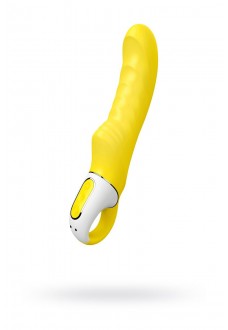 Жёлтый вибратор Satisfyer Yummy Sunshine - 22,5 см.