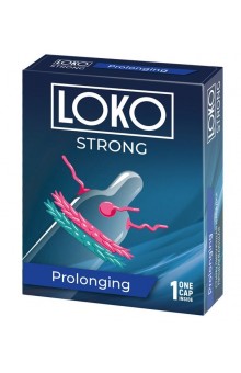 Стимулирующая насадка на пенис LOKO STRONG с продлевающим эффектом