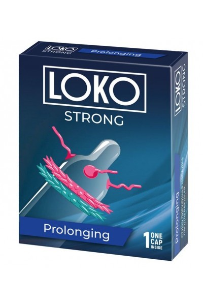 Стимулирующая насадка на пенис LOKO STRONG с продлевающим эффектом