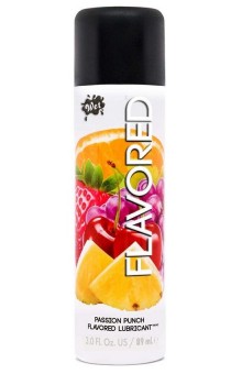 Лубрикант Wet Flavored Passion Punch с ароматом фруктов - 89 мл.