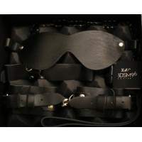 БДСМ-набор в черном цвете  Послушный муж 