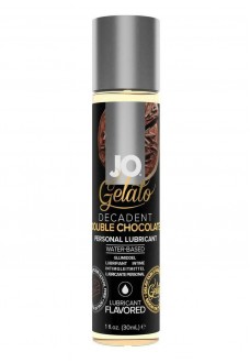 Лубрикант с ароматом шоколада JO GELATO DECADENT DOUBLE CHOCOLATE - 30 мл.