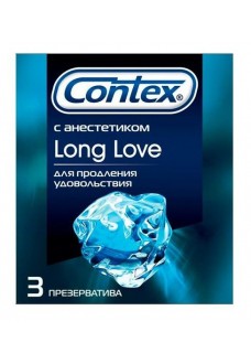 Презервативы с продлевающей смазкой Contex Long Love - 3 шт.