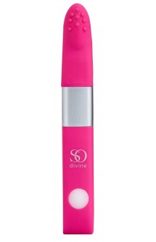 Ярко-розовый вибростимулятор Get Lucky USB Vibrator - 12 см.