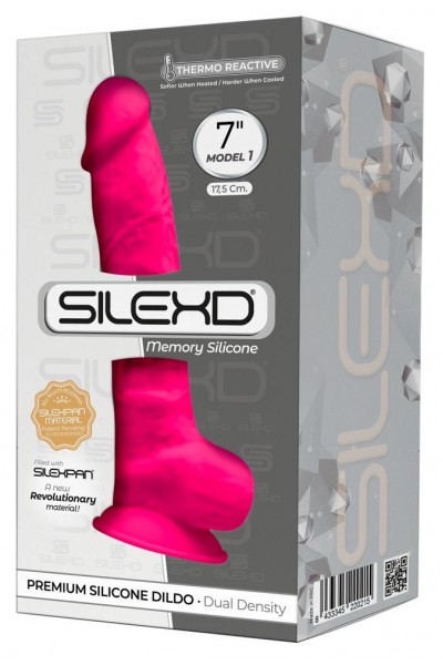 Розовый фаллоимитатор-реалистик Premium Dildo 7  Model 1 Premium - 17,5 см.