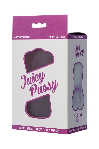 Прозрачный реалистичный мастурбатор Juicy Pussy Crystal Rose