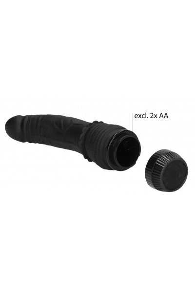 Черный вибромассажер Multispeed G-Spot Vibrator - 19 см.