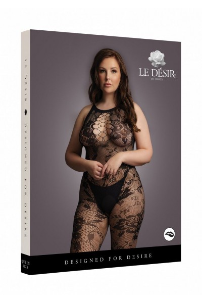 Ажурный кэтсьюит Criss Cross Neck Bodystocking