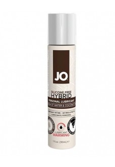 Водно-масляный лубрикант с разогревающим эффектом JO Silicone Free Hybrid Lubricant WARMING  - 30 мл.