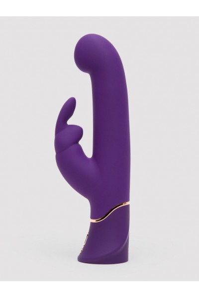 Фиолетовый вибратор Greedy Girl Power Motion Thrusting Rabbit Vibrator - 21,6 см.