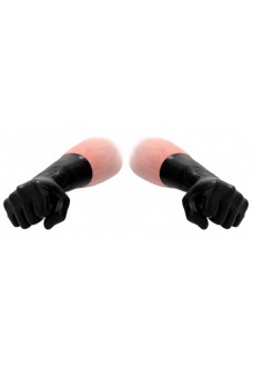 Черные латексные перчатки для фистинга Latex Short Glove