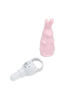 Розовый виброзайчик 4PLAY FINGER RING VIBE RABBIT PINK