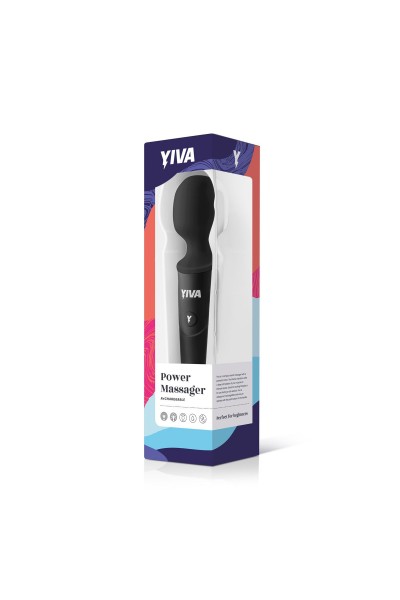 Черный вибромассажер Yiva Power Massager